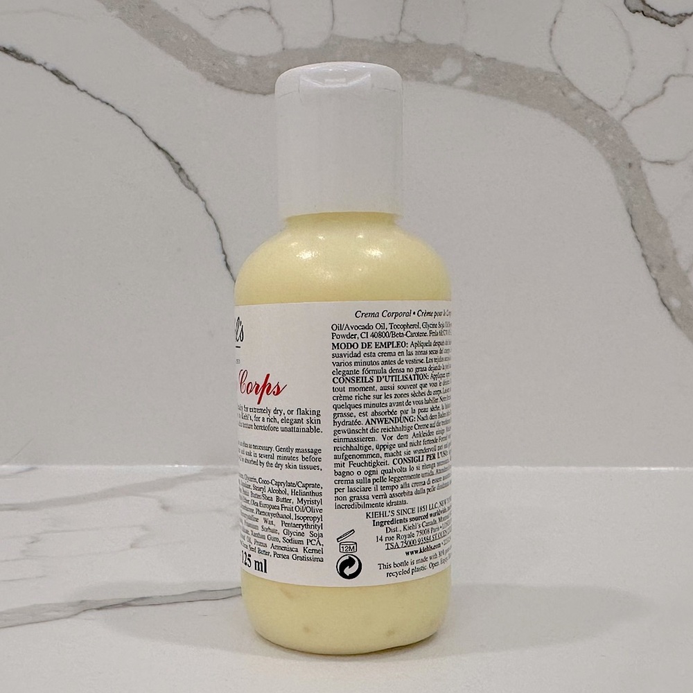🔥2/$40🔥 Kiehl’s Creme de Corps Unscented Travel Size Body Moisturizer - Picture 3 of 8